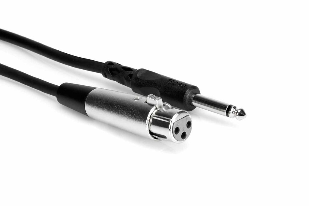 Hosa PXF-105 Unbalanced Interconnect Cable XLR3F to 1/4 in TS - 5 Feet