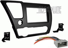 Load image into Gallery viewer, Absolute ABS95-7882B Bundle for Honda Civic 2013 2014 Double DIN Stereo Harness Radio Install Dash Kit Package