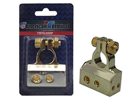 American Terminal TBTG-300P 4/8/10 Gauge AWG Positive Chrome Battery Terminal