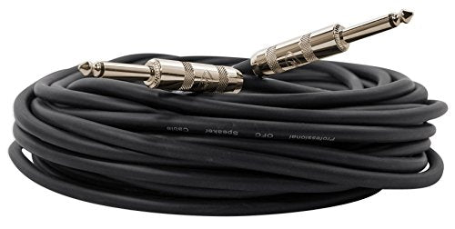 4 Peavey PV 50' Foot 14-Gauge 1/4" TS to 1/4" TS S/S Speaker Cables