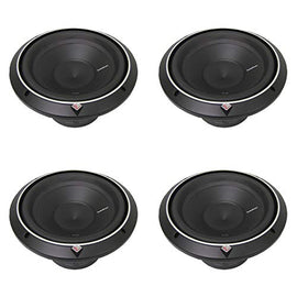 4 Rockford Fosgate P2D2-10 10 Inch 600 Watt 2-Ohm Punch Series Car Audio Subwoofer P2D210 (4 Pack)