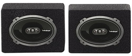 2 Rockford Fosgate P1694 6x9" Punch 300W Car Audio Speakers+2 Sealed Enclosures