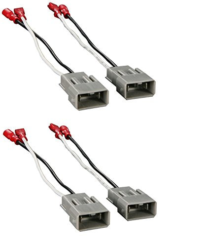 2 Absolute ASH-7800 Speaker Connector Harness Adapter For Select Honda 1982-UP