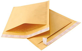 100 - 6x10 Lightweight Self Sealing Tear & Puncture Resistant Padded Kraft Bubble Mailer Envelope Bags