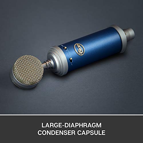 Blue Bluebird SL XLR Condenser Microphone for Recording and Streaming, Large-Diaphragm Cardioid Capsule, Shockmount and Protective Case