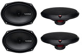 2 Pairs Rockford Fosgate R169X2 6x9