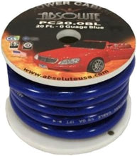 Charger l'image dans la galerie, Absolute P020BL 0 Gauge 20 Feet Blue Power Ground Wire Cable
