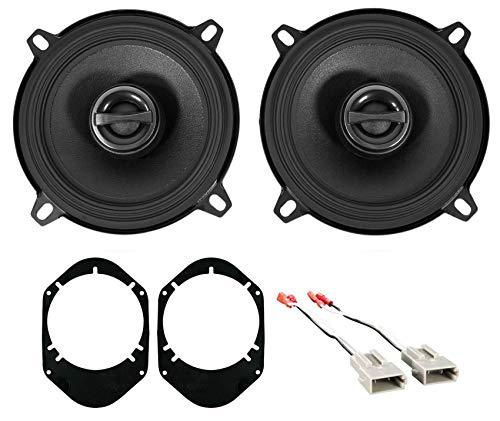 ALPINE S2-S50 170 Watt 5.25" 5 1/4" Coaxial 2-Way Speaker + Wire Harness 5.25" To 6 x 8" Brackets Fit 1997-1998 Ford Expedition