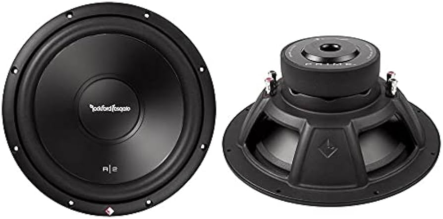 2 Rockford Fosgate R2D2-12 Prime R2 DVC 2 Ohm 12-Inch 250 Watts RMS 500W Peak