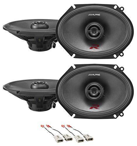 Alpine R-S68 6x8" Front+Rear Factory Speaker Replacement Kit For 1997-1998 Ford Expedition