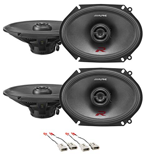 Alpine R-S68 6x8" Front+ Rear Factory Speaker Replacement Kit For 95-97 Ford Explorer