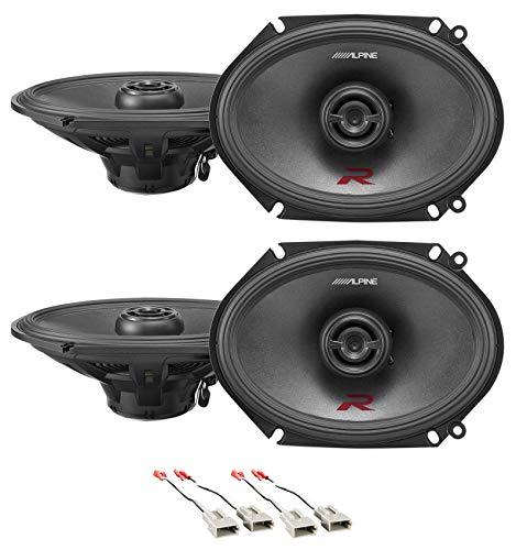 Alpine R-S68 6x8" Front+ Rear Factory Speaker Replacement Kit For 98-01 Ford Explorer