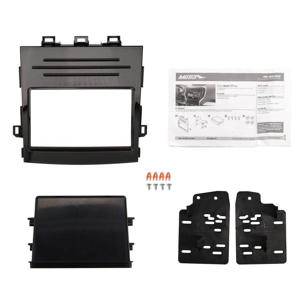 Metra 95-8911HG Double-DIN Car Stereo Dash Kit - Compatible Fits for Subaru Ascent 2019-2022