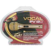 Load image into Gallery viewer, Peavey PVI 2G Gold Cardioid Unidirectional Dynamic Vocal Microphone with XLR Cable