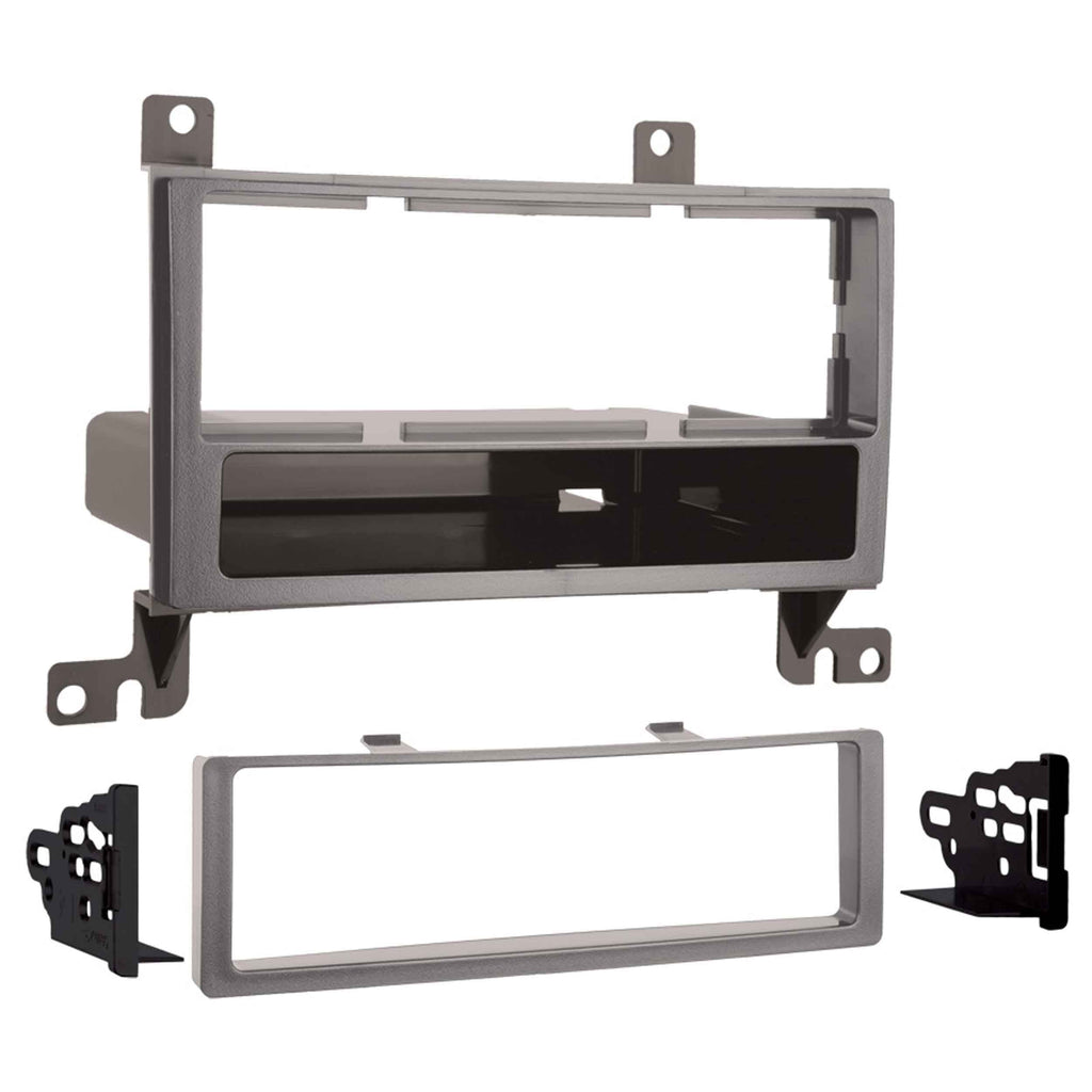 Metra 99-7325S Single-DIN Car Stereo Silver Dash Kit - Compatible Fits for Hyundai Santa Fe 2007-2012