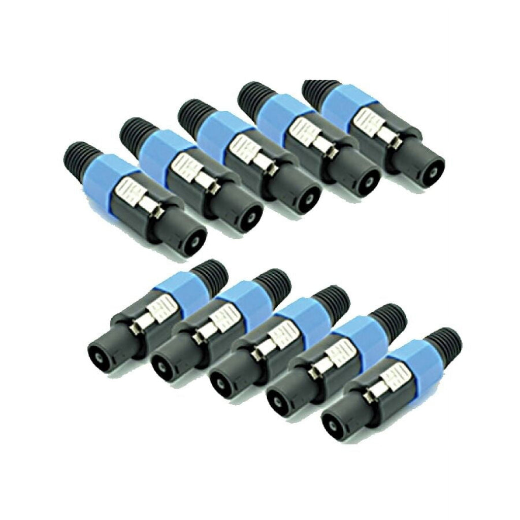 Mr. Dj USA SPMH10 10 pcs Speakon Male Head Connector Allows for Speaker Cables