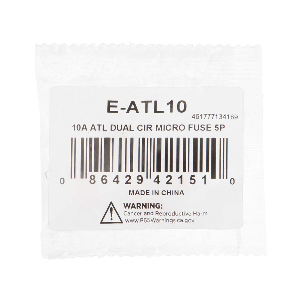 Install Bay E-ATL10 10 Amp ATL Dual Circuit Micro Fuses 5 Pack