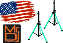 Charger l'image dans la galerie, 2 MR DJ SS700LED Color Stand Universal Color-Changing Stand LED Speaker Stand Tripod Telescoping LED Lighting Remote Control
