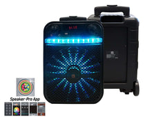 Charger l&#39;image dans la galerie, Pair of MR Dj ACE Bluetooth Speaker&lt;BR/&gt;15&quot; Portable Speaker with Bluetooth/Rechargeable Battery and App Control