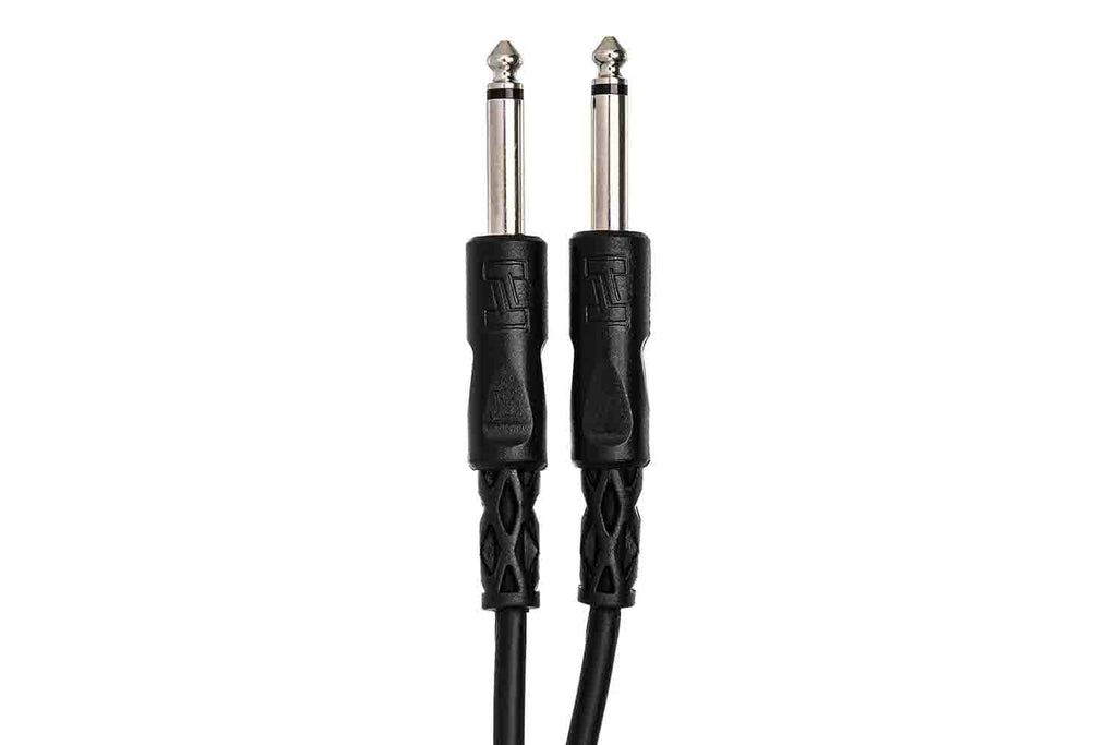 Hosa CPP-110 Unbalanced Interconnect Cable, 1/4 in TS to Same - 10 Feet