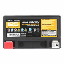 Charger l'image dans la galerie, Shuriken SK-BTX9-BS 125 CRANK AMPS / 8AMP HOURS AGM Power Sports 12V Battery