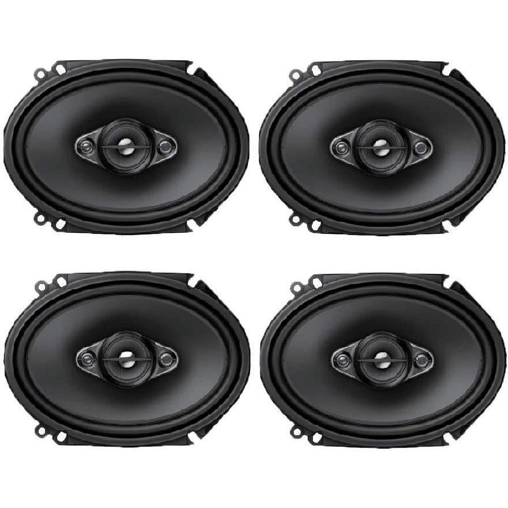 2 Pairs Pioneer TS-A6880F 6x8 6" x 8" 700 Watt 4-Ohm 4-Way Car Audio Speakers