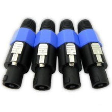 Charger l'image dans la galerie, MR DJ USA SPMH4 4-Pack 4-Pole Speakon Male Speaker Cable Connectors