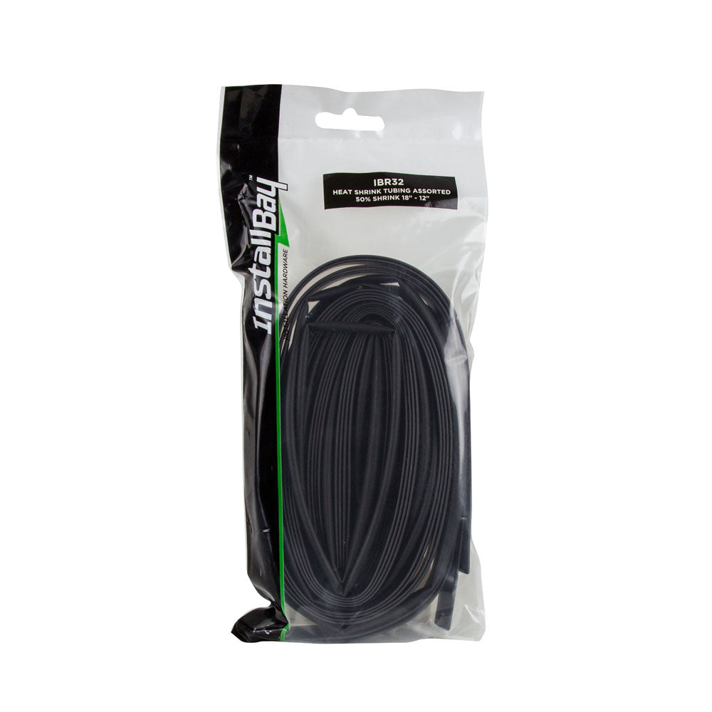 Install Bay IBR32 Assorted Heat Shrink Tubing 4ft Lengths - Retail Pack