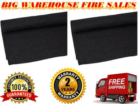 2 Absolute C3BK 3' Long 4' Wide Black Carpet for Speaker Sub Box Carpet