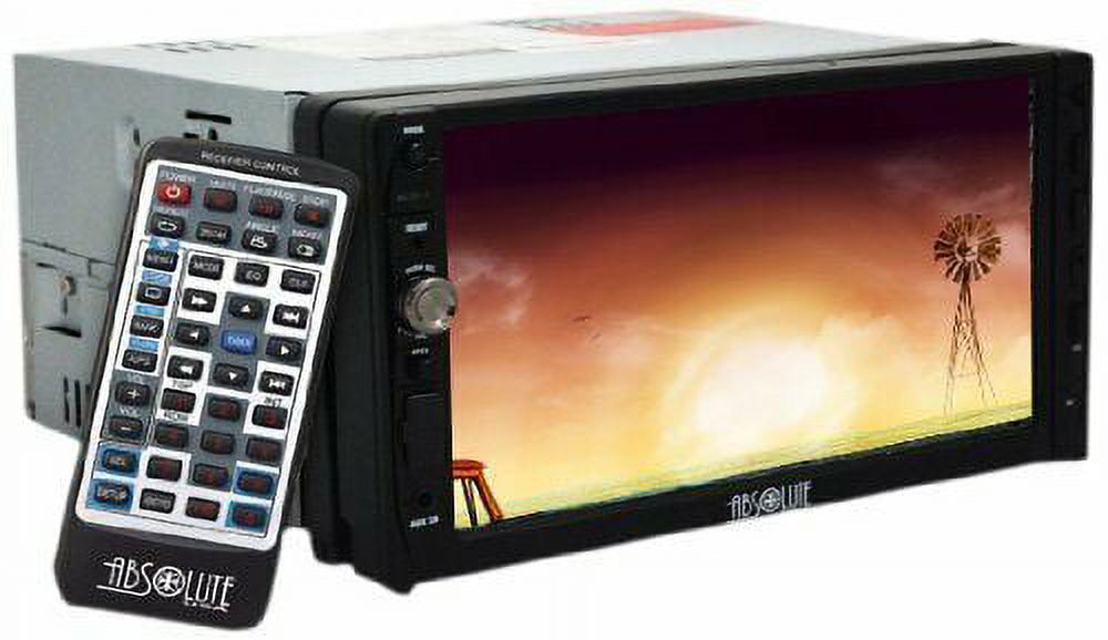 Absolute DD-3000ABT 7-Inch Double Din Multimedia DVD Player Receiver