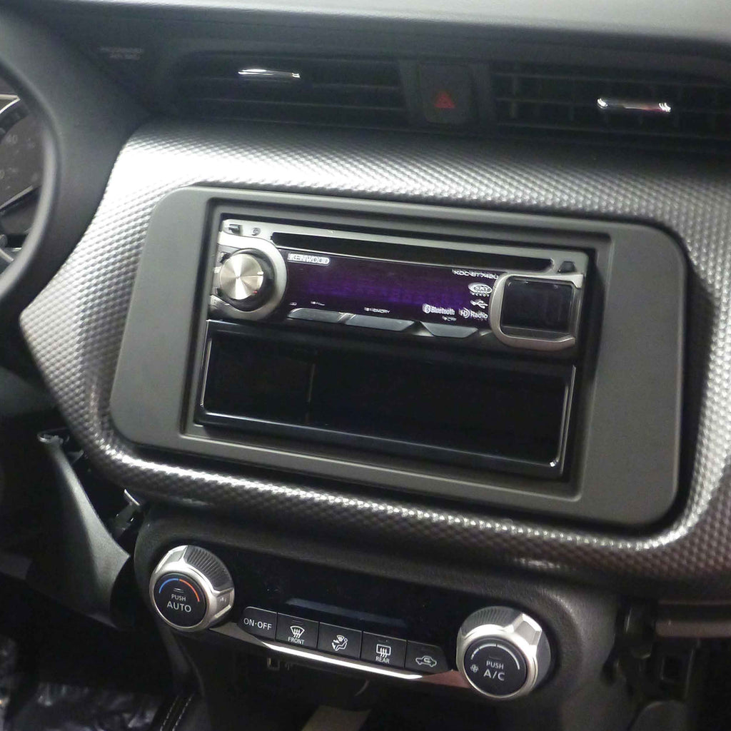 Metra 99-7636B Single-DIN Car Stereo Dash Kit - Compatible Fits for Nissan Kicks 2018-2021 - Versa 2020-2022