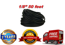 Load image into Gallery viewer, True 50 Ft 1/8" Split Wire Loom Conduit Polyethylene Black Tubing Sleeve Tube