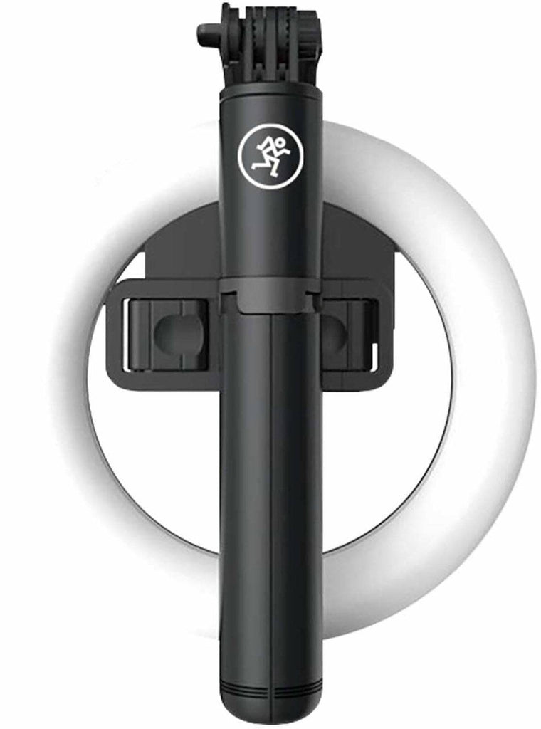 Mackie mRING-6, 6" Battery-Powered Ring Light with Convertible Selfie Stick/Stand and Remote