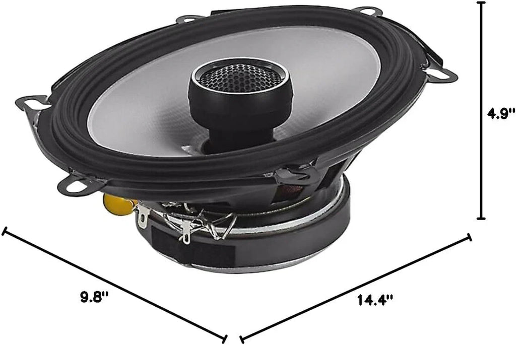 Alpine S 5x7" Front+Rear Factory Speaker Replacement Harness Fit 07 Ford Mustang