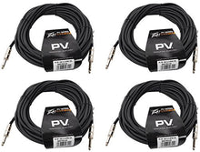 Load image into Gallery viewer, 4 Peavey PV 50' Foot 14-Gauge 1/4" TS to 1/4" TS S/S Speaker Cables