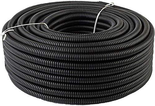 300 FT 1/8" 3mm with Dispenser Black Split Loom Conduit Polyethylene Tubing