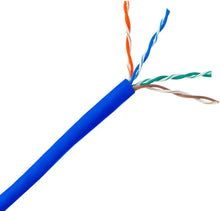 Load image into Gallery viewer, Patron Cat6 Ethernet Cable 23AWG 600Mhz UL Bare Solid Copper Wire UTP 500' Blue