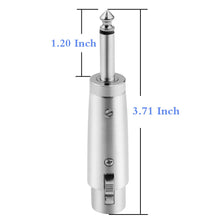 Charger l'image dans la galerie, 4 MR DJ QTMXLRF1 XLR Female to 1/4" Mono Male Adapter Converter Gender Audio Coupler