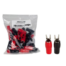 Load image into Gallery viewer, Install Bay US410-50 Barrier Spade Terminal 4 Gauge #10 Nickel 25 pairs