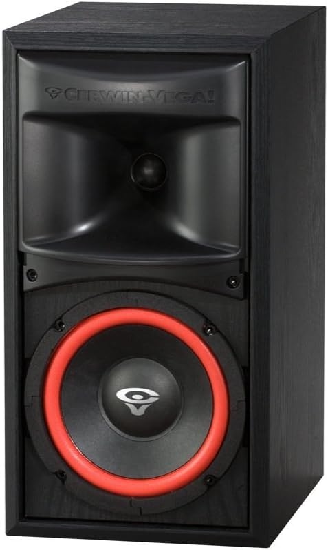 2 Cerwin Vega XLS-6 6.5" 2-Way Bookshelf Speakers
