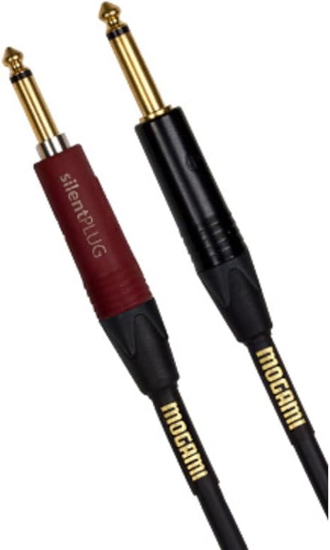 Mogami GOLD INST SILENT S 10 Guitar Instrument Cable, 10 Foot