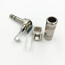 Load image into Gallery viewer, MR DJ QAM10 10-Piece 1/4" Right-Angle Stereo Male Audio Plug Connectors