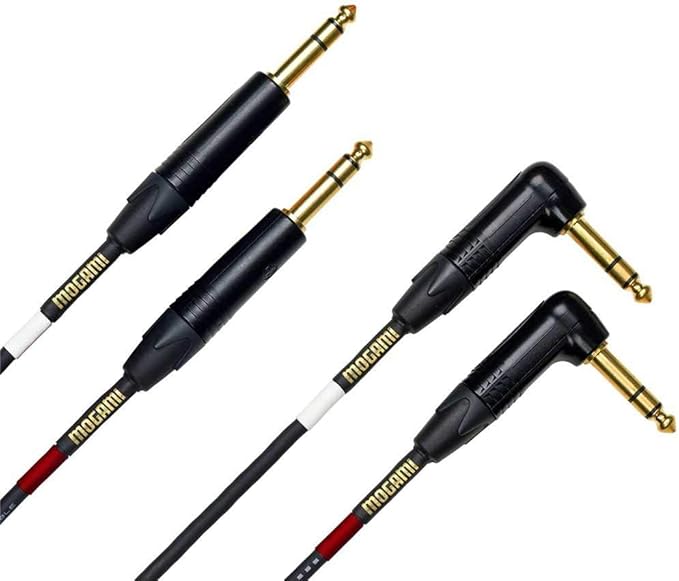 Mogami GOLD-KEY-S-20R Unbalanced Stereo Keyboard Instrument Cable - 20 foot