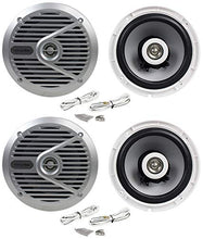 Charger l&#39;image dans la galerie, (4) Alpine SPS-M601 Pair 6.5&quot; 2-Way Marine/Boat Coaxial Speakers