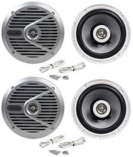 Charger l'image dans la galerie, (4) Alpine SPS-M601 Pair 6.5" 2-Way Marine/Boat Coaxial Speakers
