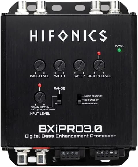 Hifonics BXiPro3.0 Digital Bass Processor Epicenter 2CH Hi/Lo Converter w/ Noise Reduction