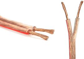 American Terminal 14 Gauge 100 Feet Speaker Wire Cable with Flex Clear PVC Sheathing Ideal for Home Theater Speakers, Marin, and Car Speakers Installation