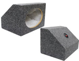 Absolute USA 6X9PKG 6 X 9 Inches Angled/Wedge Box Speakers, Set of Two (Grey)