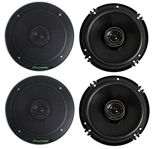 Pioneer TS-G1645R 2-Way 6-1/2" 500 Watt Car Audio Coaxial Speaker (2 Pairs) 6.5"