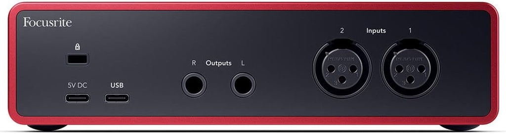 Focusrite Scarlett Solo 4th Gen 2x2 USB Audio Interface With Single Microphone Preamp & 2 XLR Cable